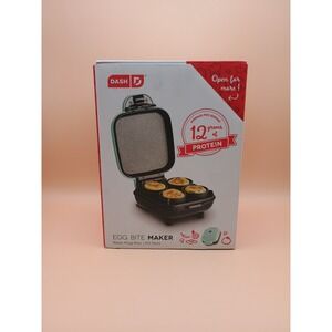 Dash Egg Bite Maker Aqua Blue DBBM400GBAQ04 420W Compact Breakfast Cooker New